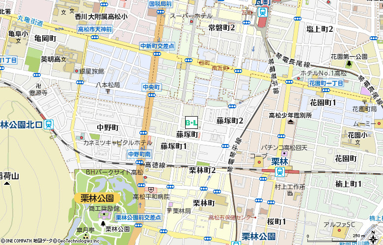 中村眼科医院付近の地図